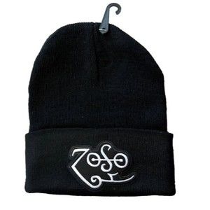 Zoso Led Zeppelin Beanie Rock N Roll Band Hat Winter Skull Cap Metal